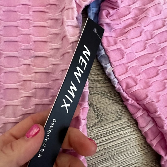 NWT new Mix Pink and Blue Tie-Dye Hoodie size S/M - Picture 3 of 7